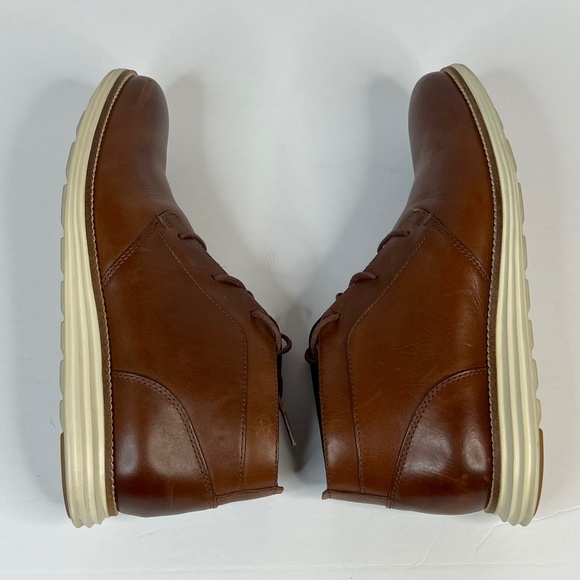 Cole Haan Original Grand Chukka Boots Woodbury & Ivory Leather Mens Size 9.5M US - Picture 4 of 8